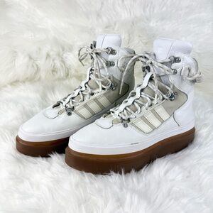Adidas Ivy Park Super Sleek Boot White Lace Up High Top Sneaker Size 10